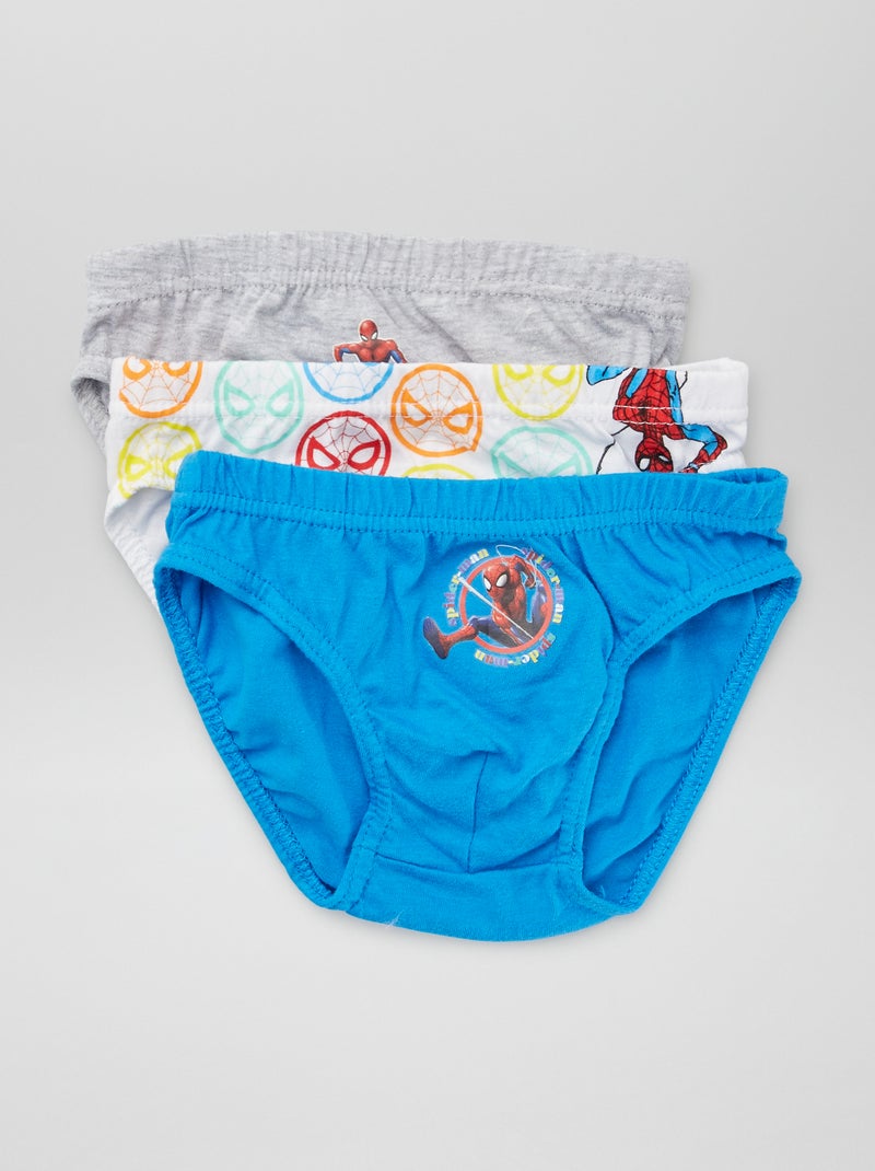 Set van 3 slips 'Spider-Man' BLAUW - Kiabi