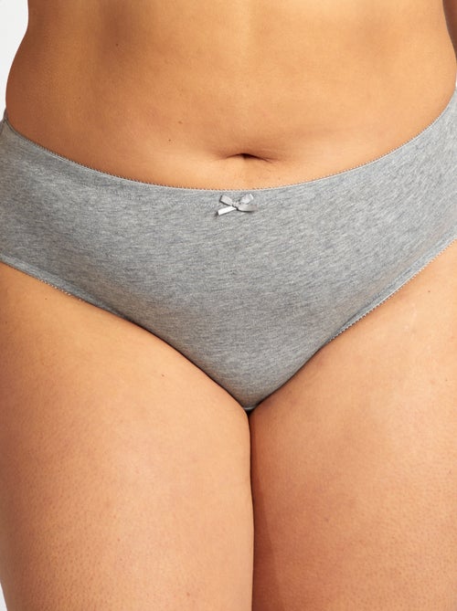 Set van 3 slips van stretchkatoen - Kiabi