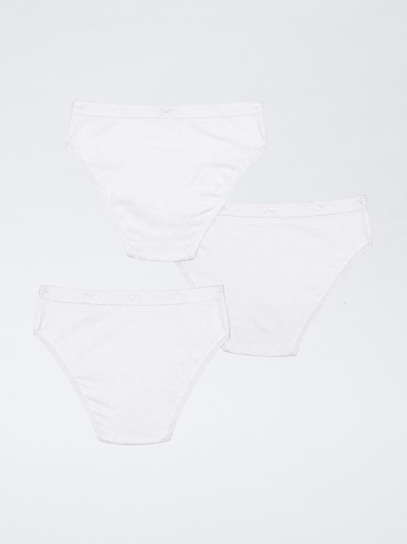 Set van 3 slips Wit - Kiabi