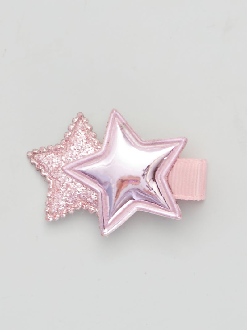 Set van 3 stervormige haarspeldjes ROSE - Kiabi