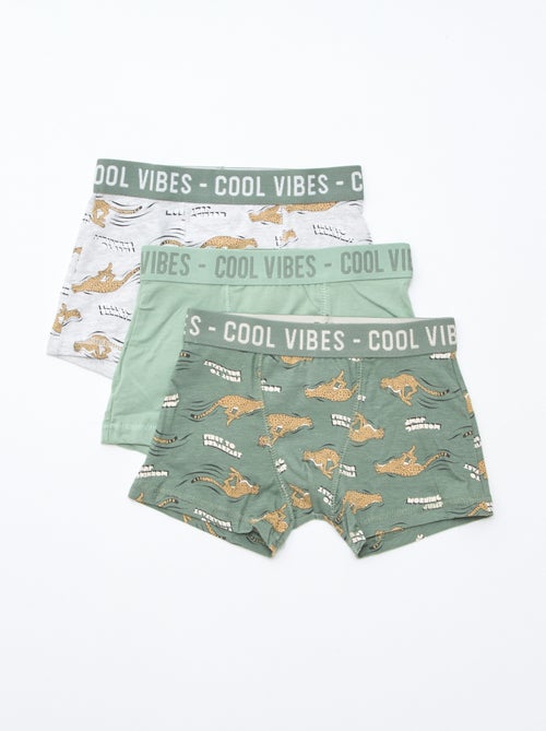 Set van 3 stretch boxers - Kiabi
