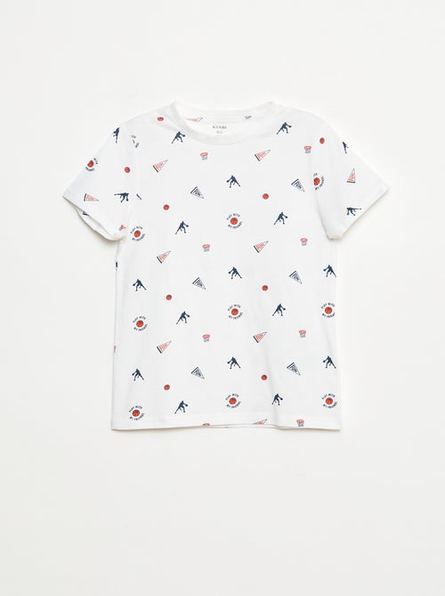 Set van 3 T-shirts in basketstijl - Kiabi