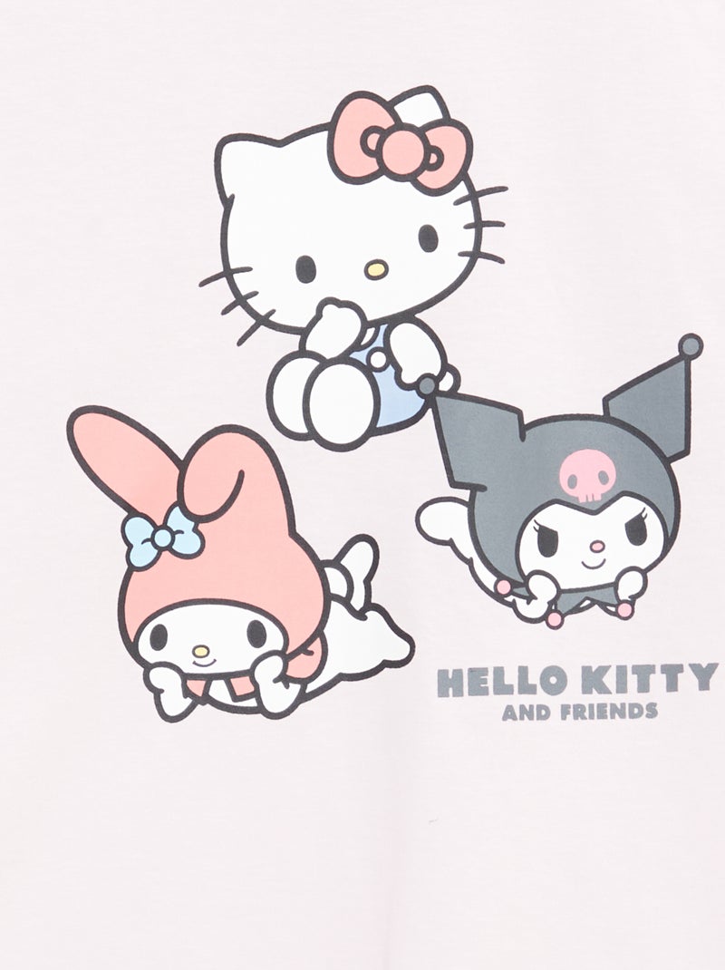 Set van 3 T-shirts met korte mouwen 'Kuromi' van katoen Wit - Kiabi