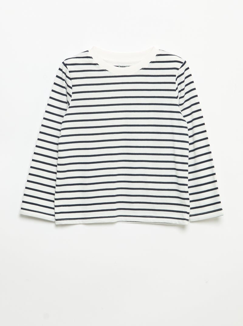 Set van 3 T-shirts met lange mouwen Biege - Kiabi
