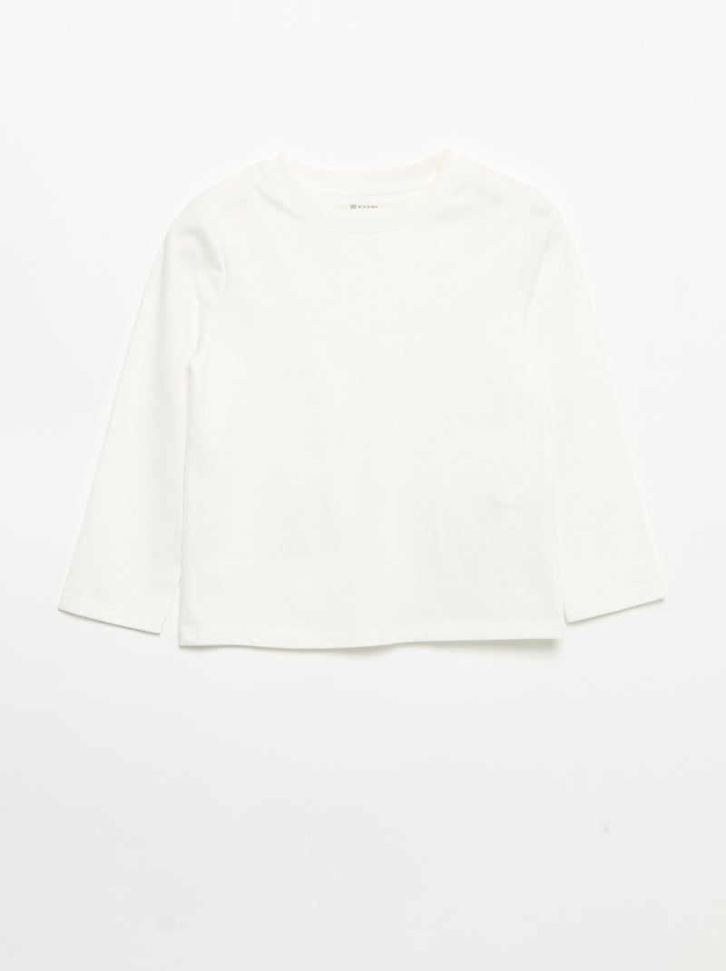 Set van 3 T-shirts met lange mouwen Biege - Kiabi