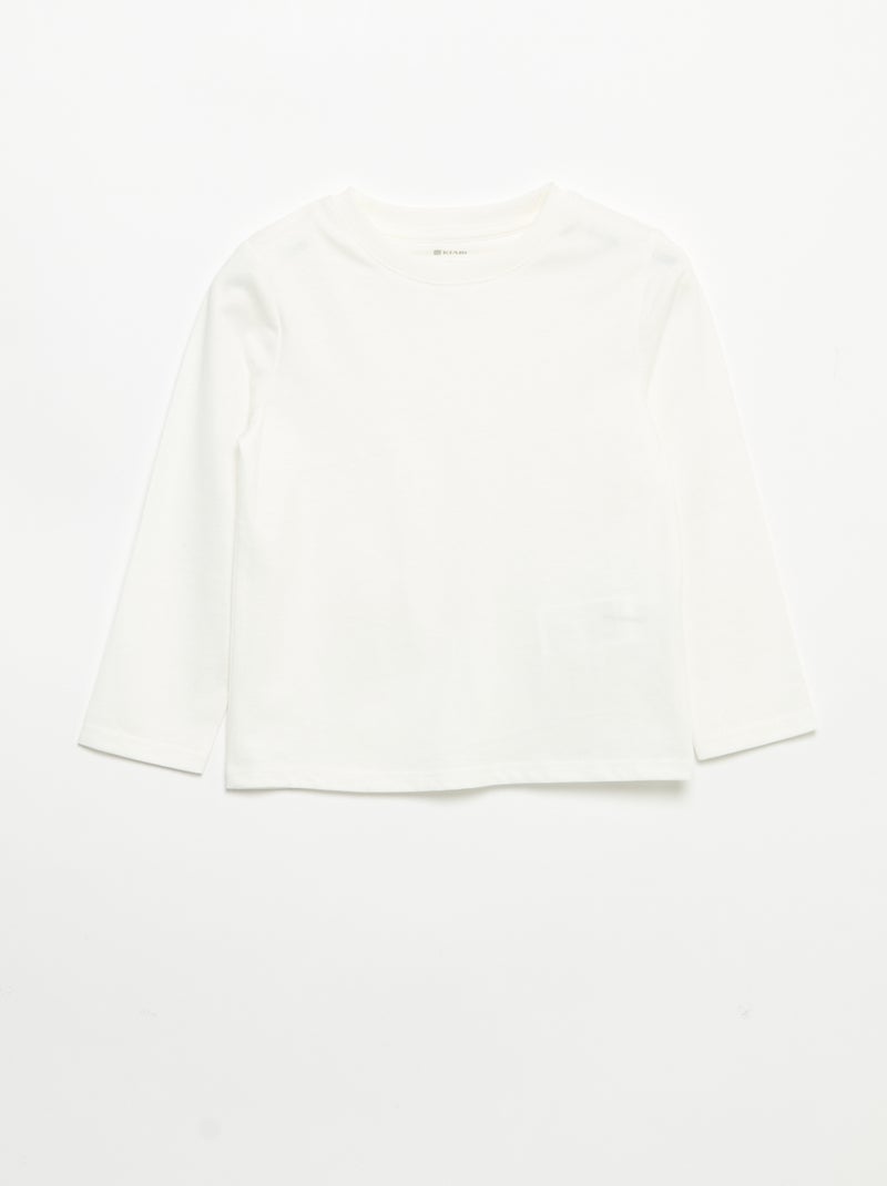Set van 3 T-shirts met lange mouwen Biege - Kiabi