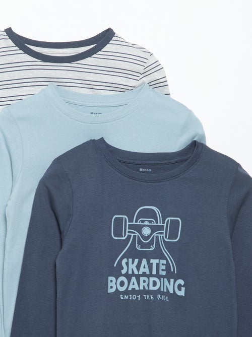 Set van 3 T-shirts met lange mouwen - Kiabi