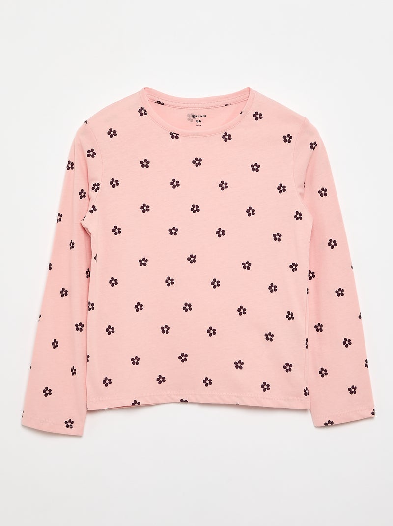 Set van 3 T-shirts met lange mouwen Rose - Kiabi