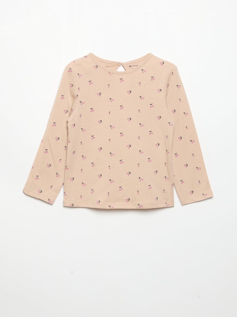 Set van 3 T-shirts met lange mouwen Rose - Kiabi
