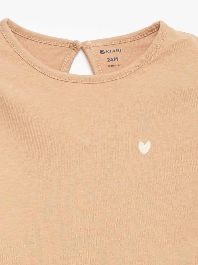 Set van 3 T-shirts met lange mouwen Wit - Kiabi