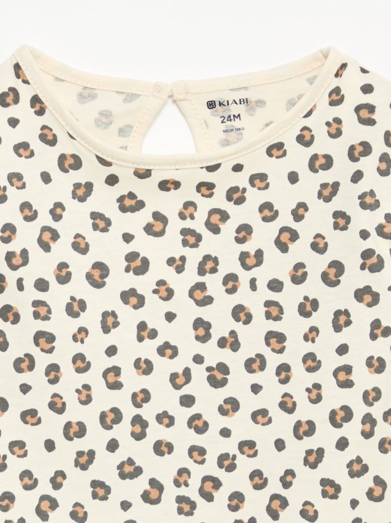 Set van 3 T-shirts met lange mouwen Wit - Kiabi