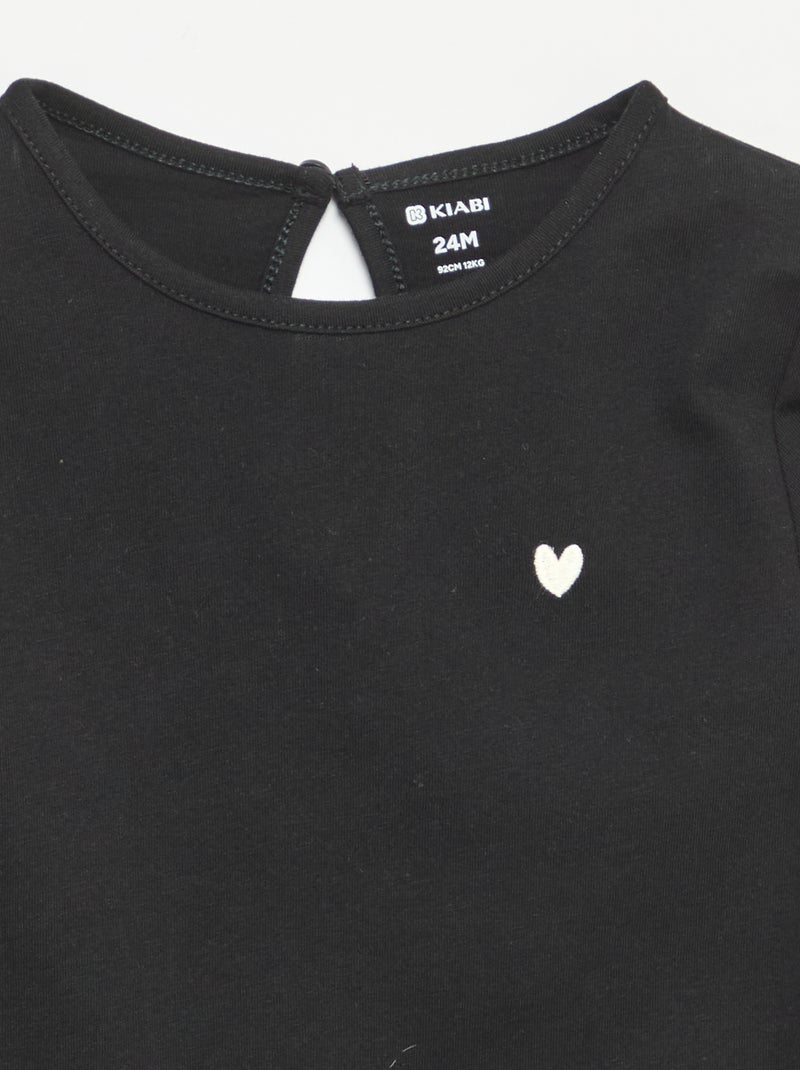 Set van 3 T-shirts met lange mouwen Wit - Kiabi