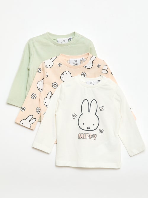 Set van 3 T-shirts 'Miffy' - Kiabi