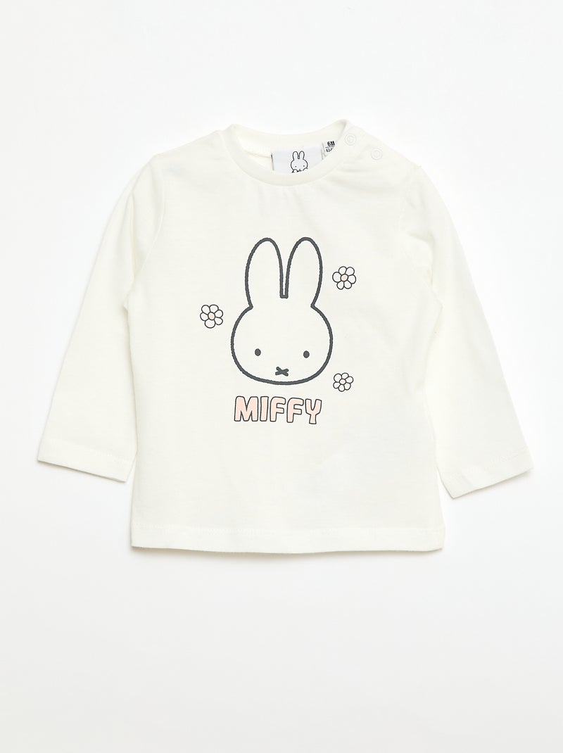 Set van 3 T-shirts 'Miffy' Wit - Kiabi