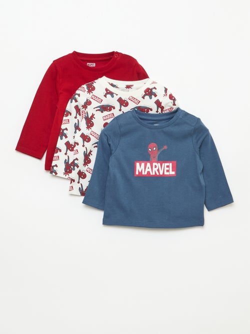 Set van 3 T-shirts 'Spiderman' - Kiabi