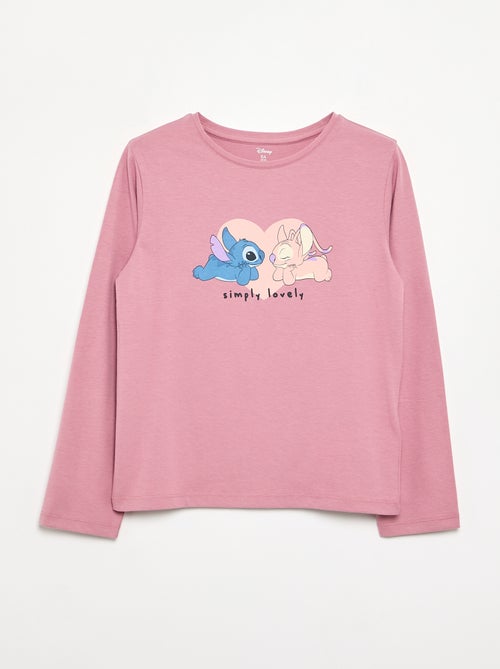 Set van 3 T-shirts 'Stitch' & 'Angel' - Kiabi
