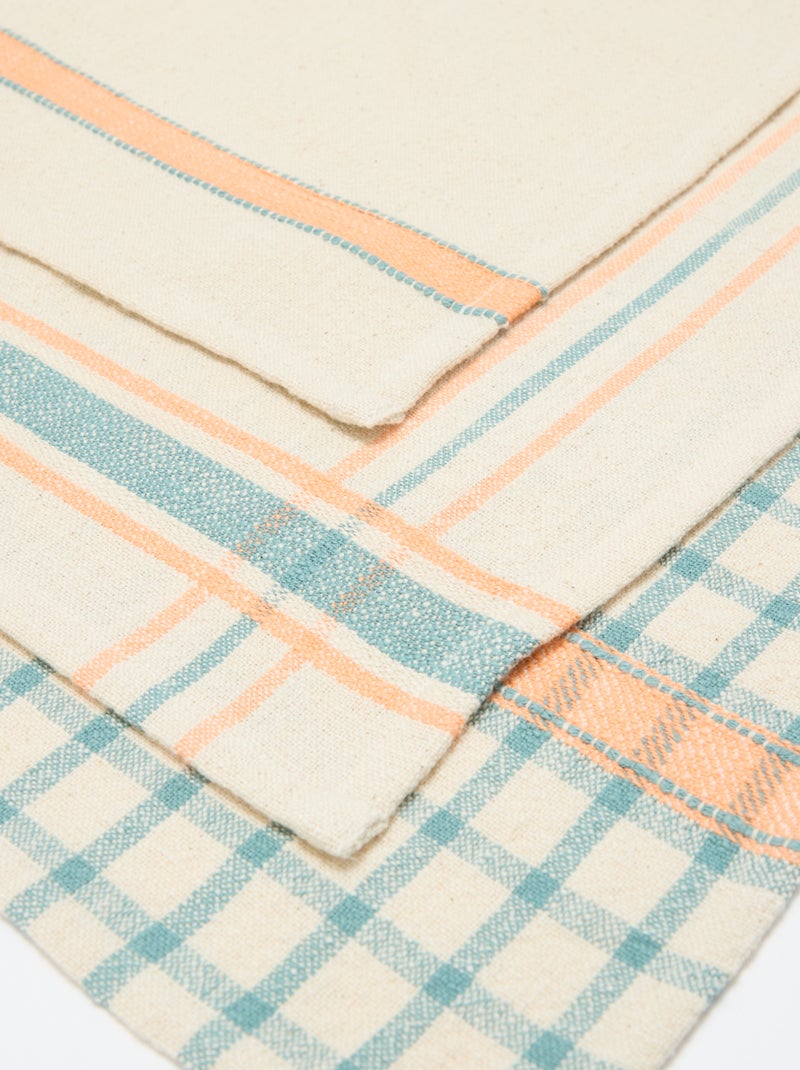 Set van 3 theedoeken - Kiabi Home Blauw - Kiabi