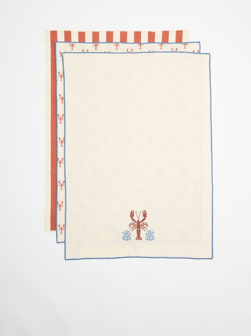 Set van 3 theedoeken - Kiabi