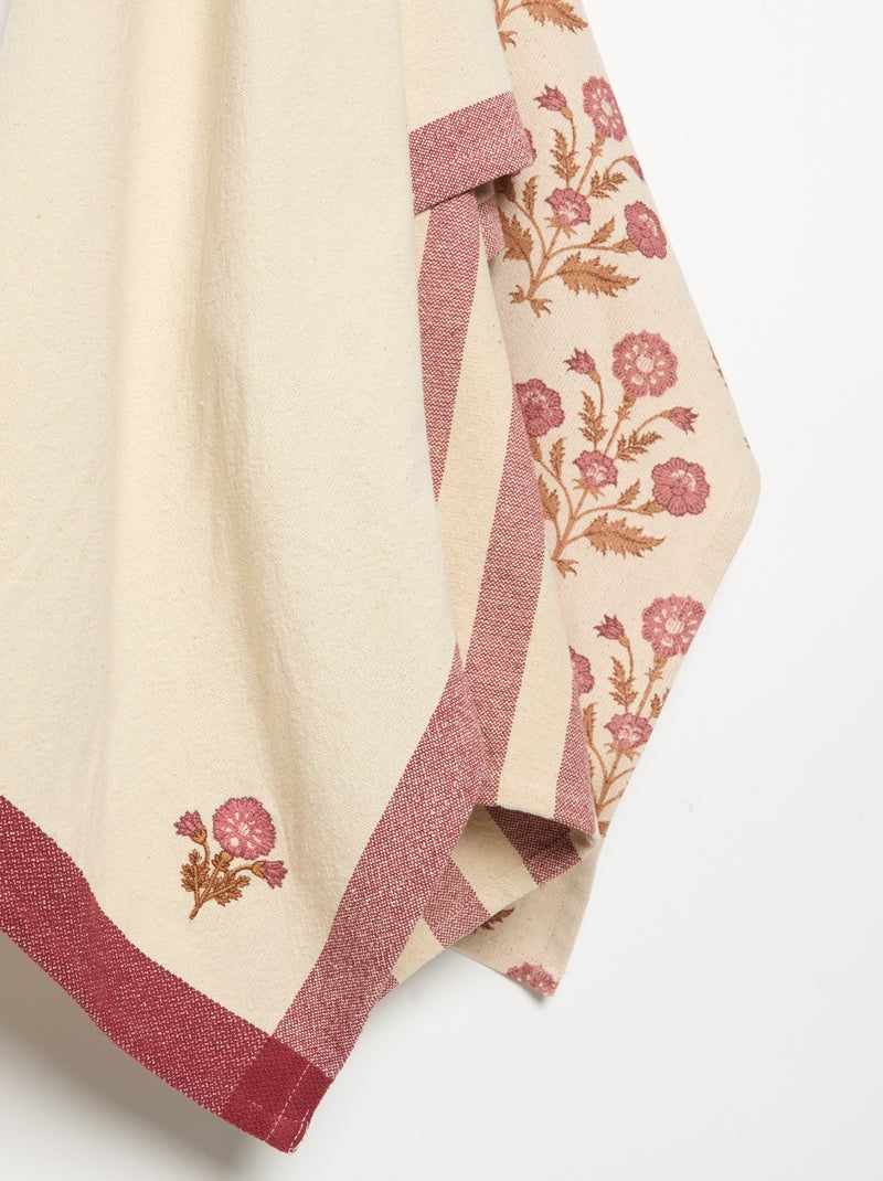 Set van 3 theedoeken Rose - Kiabi
