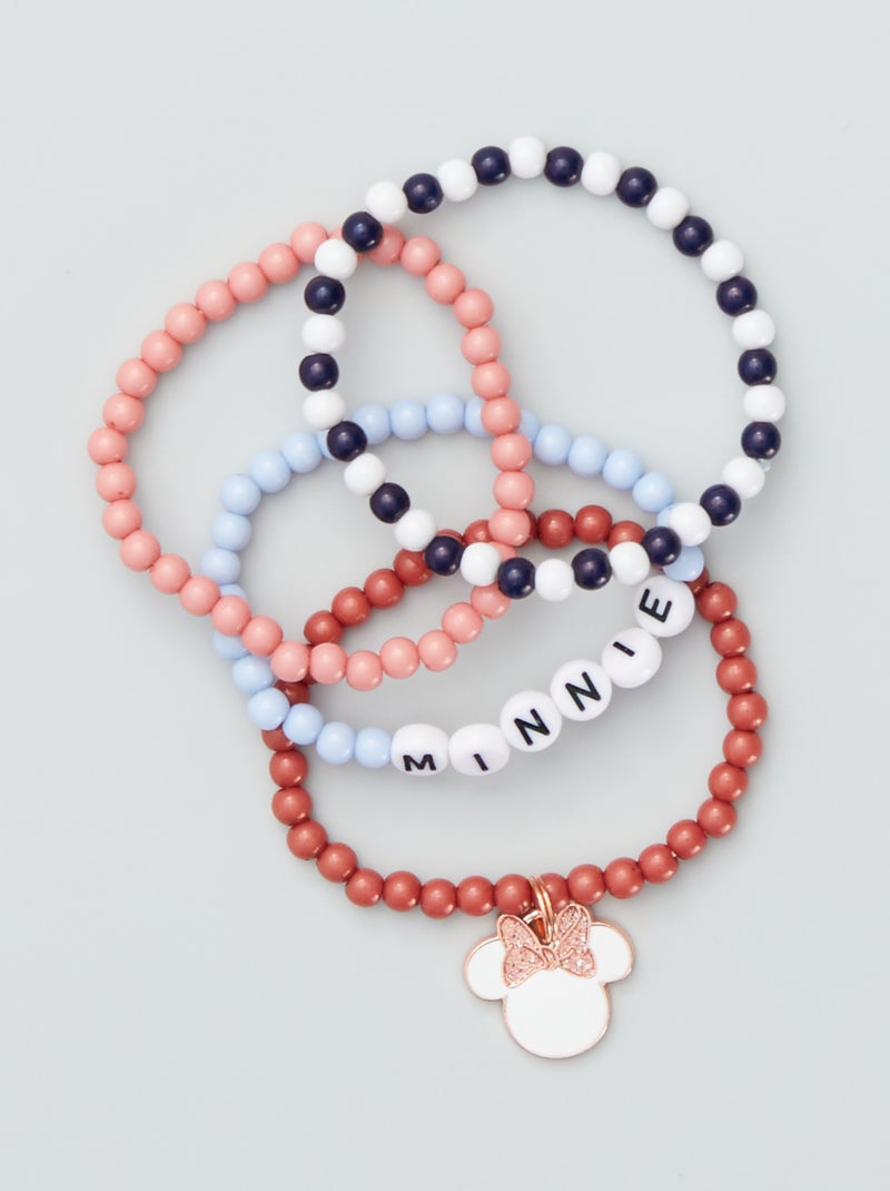 Set van 4 armbanden met kralen 'Minnie' 'Disney' ROSE - Kiabi