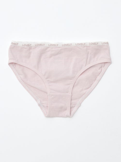 Set van 4 bedrukte slips - Kiabi