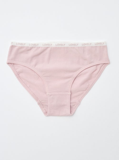 Set van 4 bedrukte slips - Kiabi