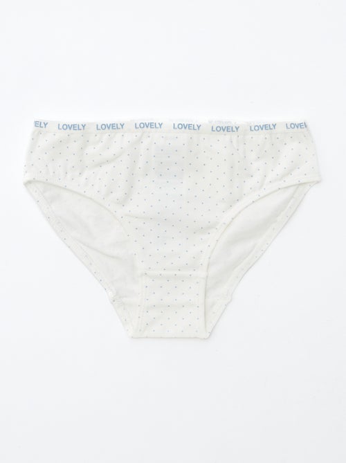 Set van 4 bedrukte slips - Kiabi