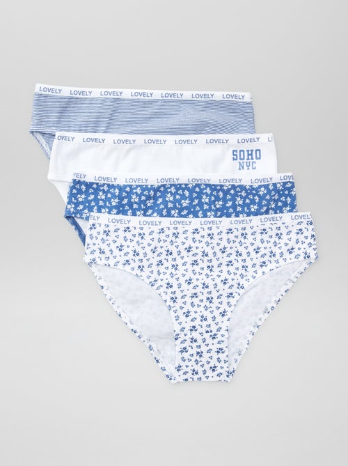 Set van 4 bedrukte slips - Kiabi