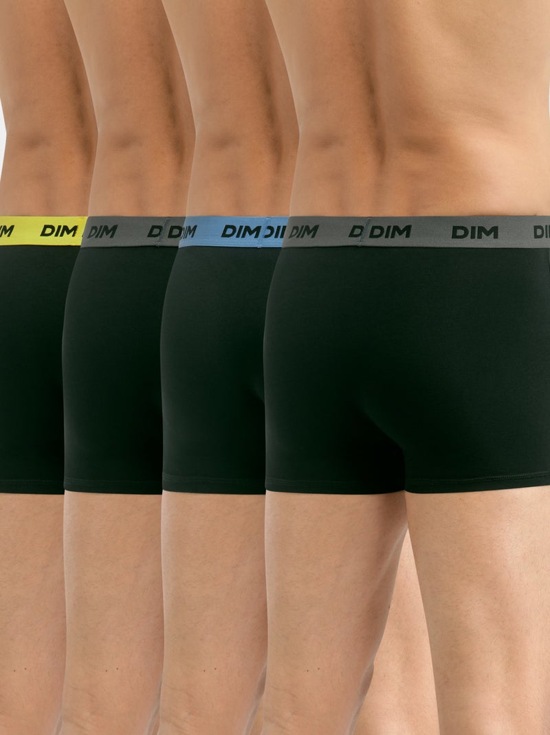 Set van 4 boxershorts 'DIM' ZWART - Kiabi