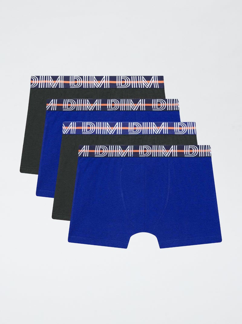 Set van 4 Dim-boxers Blauw - Kiabi