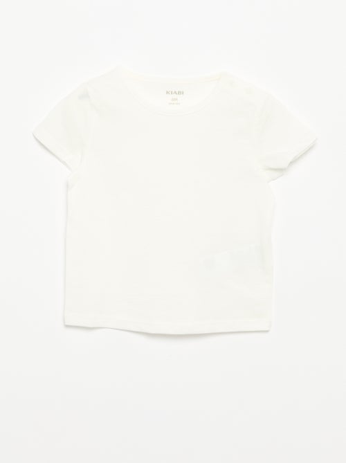 Set van 4 effen T-shirts - Kiabi Set van 4 effen T-shirts - Kiabi