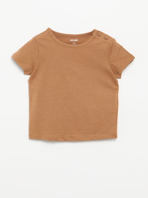 Set van 4 effen T-shirts - Kiabi Set van 4 effen T-shirts - Kiabi