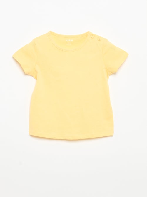 Set van 4 effen T-shirts - Kiabi