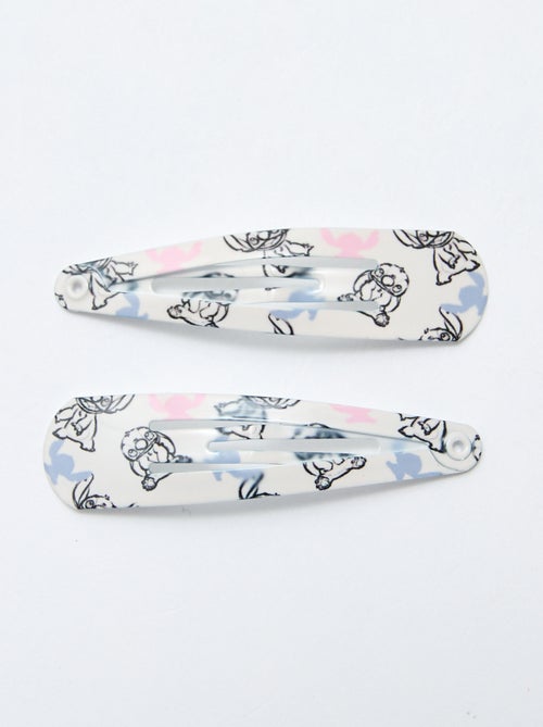 Set van 4 haarspelden + 2 elastiekjes 'Stitch' - Kiabi