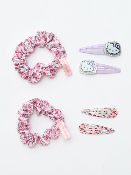 Set van 4 haarspeldjes + 1 haarelastiek 'Hello Kitty' - Kiabi