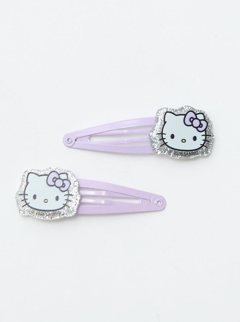 Set van 4 haarspeldjes + 1 haarelastiek 'Hello Kitty' Rose - Kiabi
