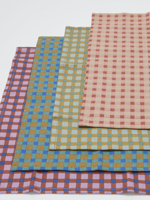 Set van 4 servetten - Kiabi Home - Kiabi Set van 4 servetten - Kiabi Home - Kiabi