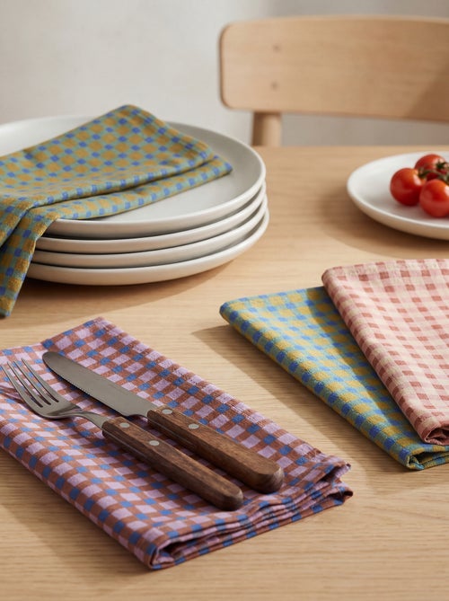 Set van 4 servetten 40 x 40 cm - Kiabi Home - Kiabi