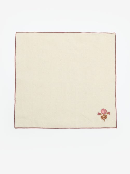 Set van 4 servetten 40 x 40 cm - Kiabi Set van 4 servetten 40 x 40 cm - Kiabi