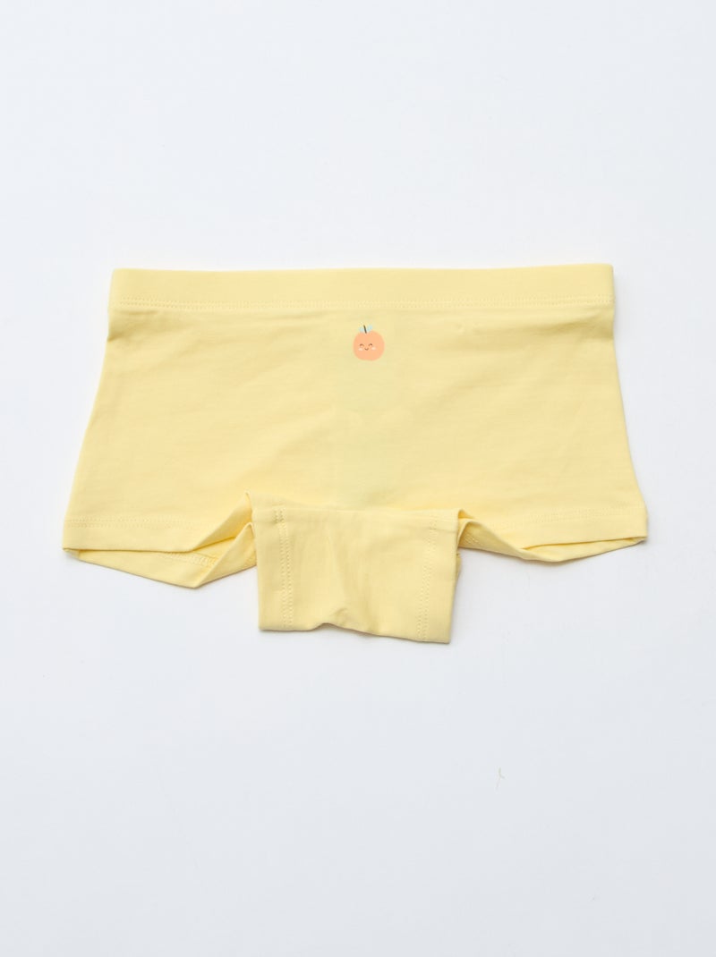 Set van 4 shortjes met print Geel - Kiabi