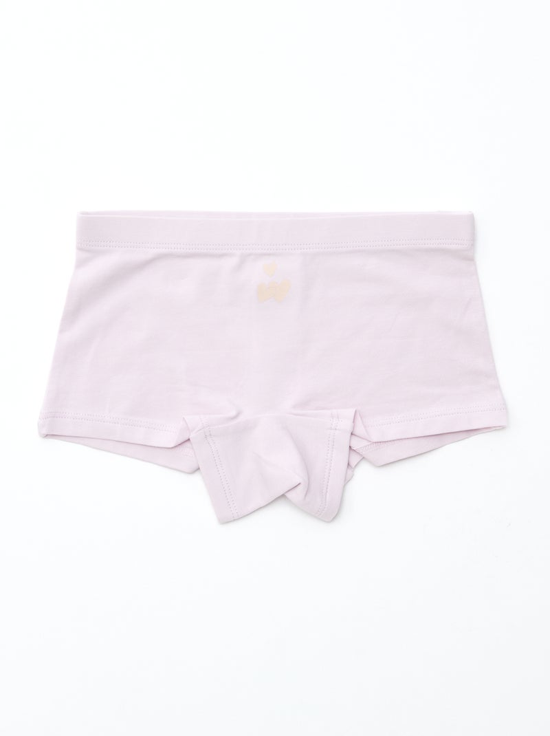 Set van 4 shortjes met print Paars - Kiabi