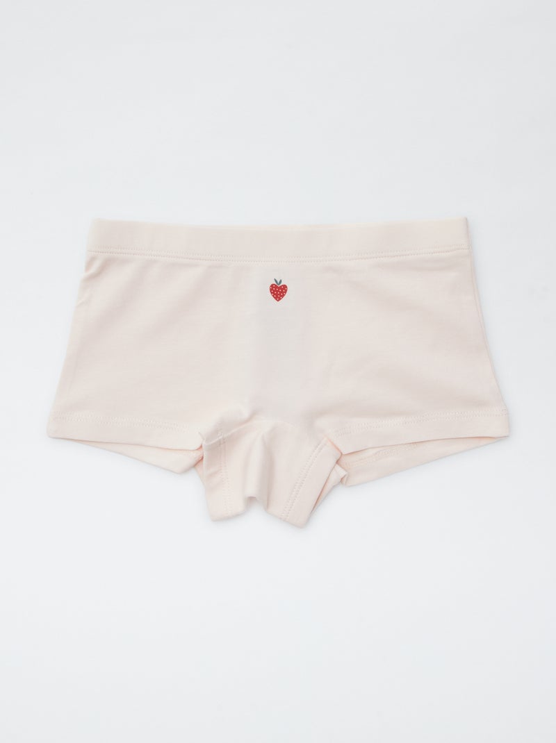 Set van 4 shortjes met print ROOD - Kiabi