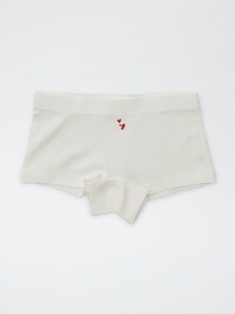 Set van 4 shortjes met print ROOD - Kiabi