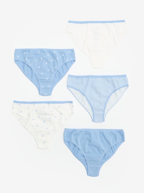 Set van 5 bedrukte slipjes - Kiabi