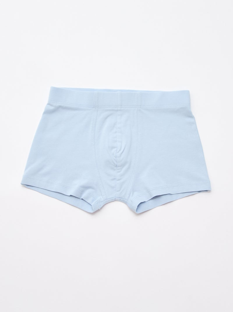 Set van 5 boxers met fantasieprint Blauw - Kiabi