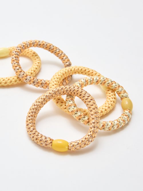 Set van 5 gekleurde elastiekjes - Kiabi