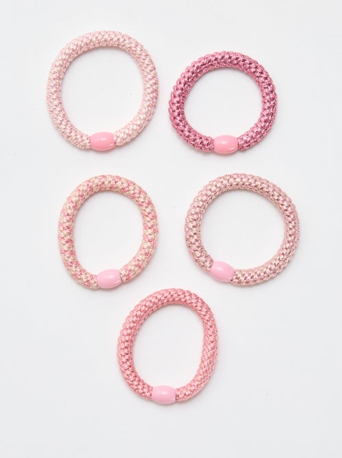 Set van 5 gekleurde elastiekjes - Kiabi