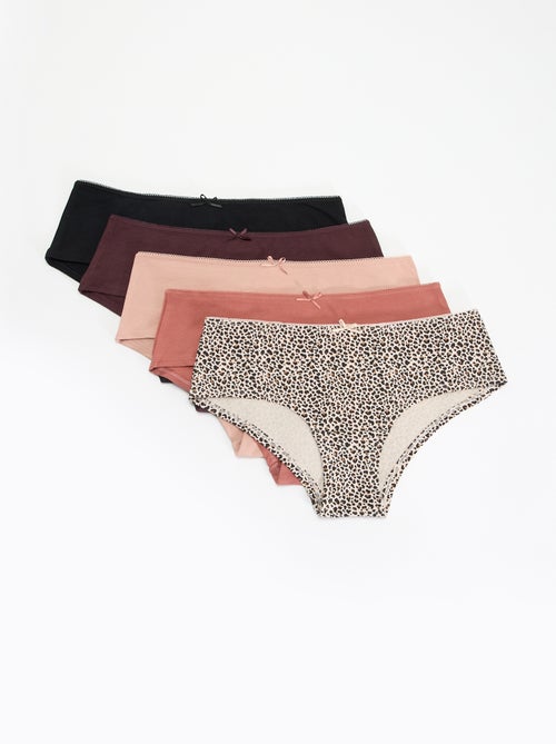 Set van 5 geprinte shorties - Kiabi