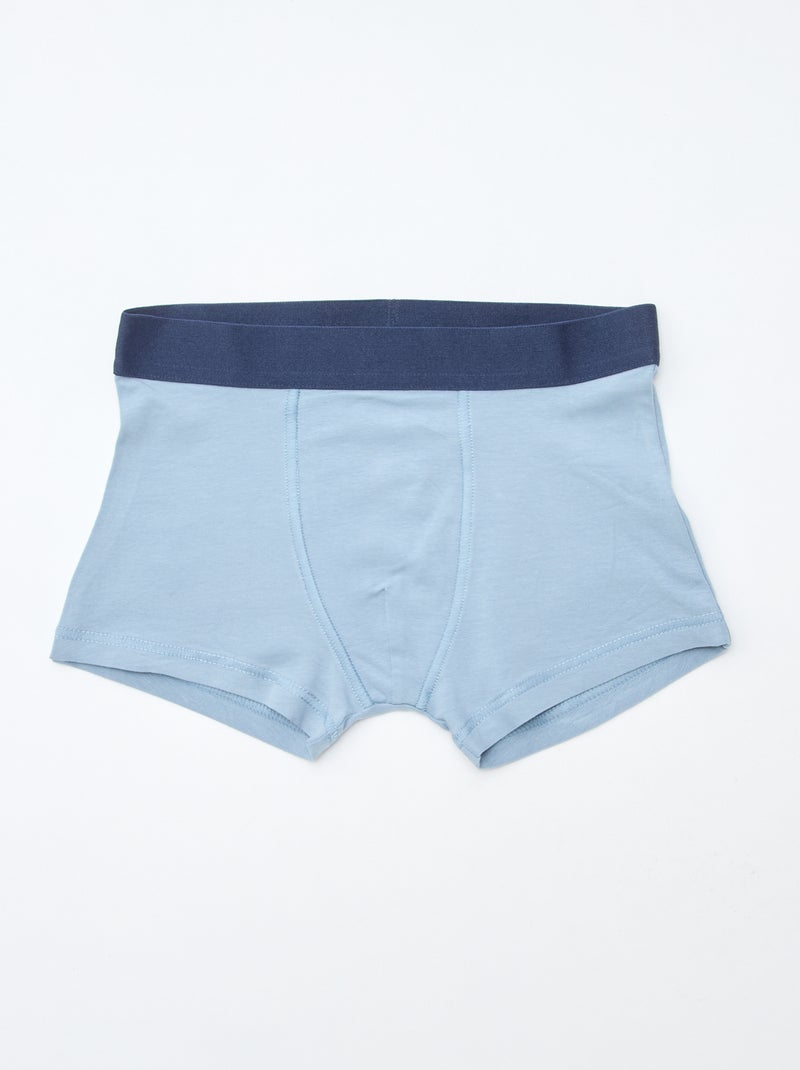 Set van 5 herenboxershorts met fantasieprint Blauw - Kiabi