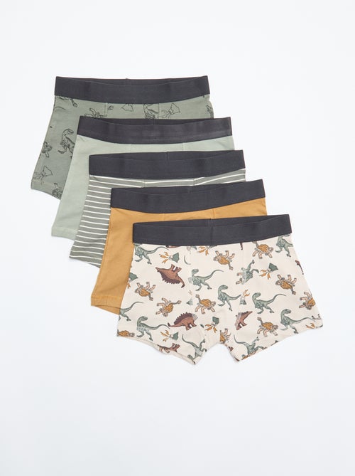Set van 5 herenboxershorts met fantasieprint - Kiabi